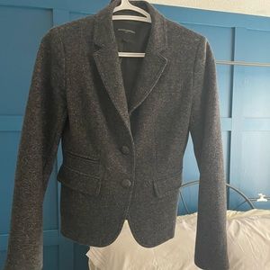 Banana Republic “Tweed” blazer. Sits at waist. Classic style.